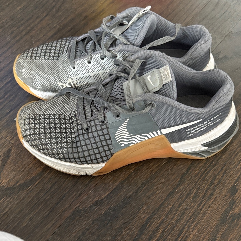 Nike Gray and Gum Cross-Training Sneakers